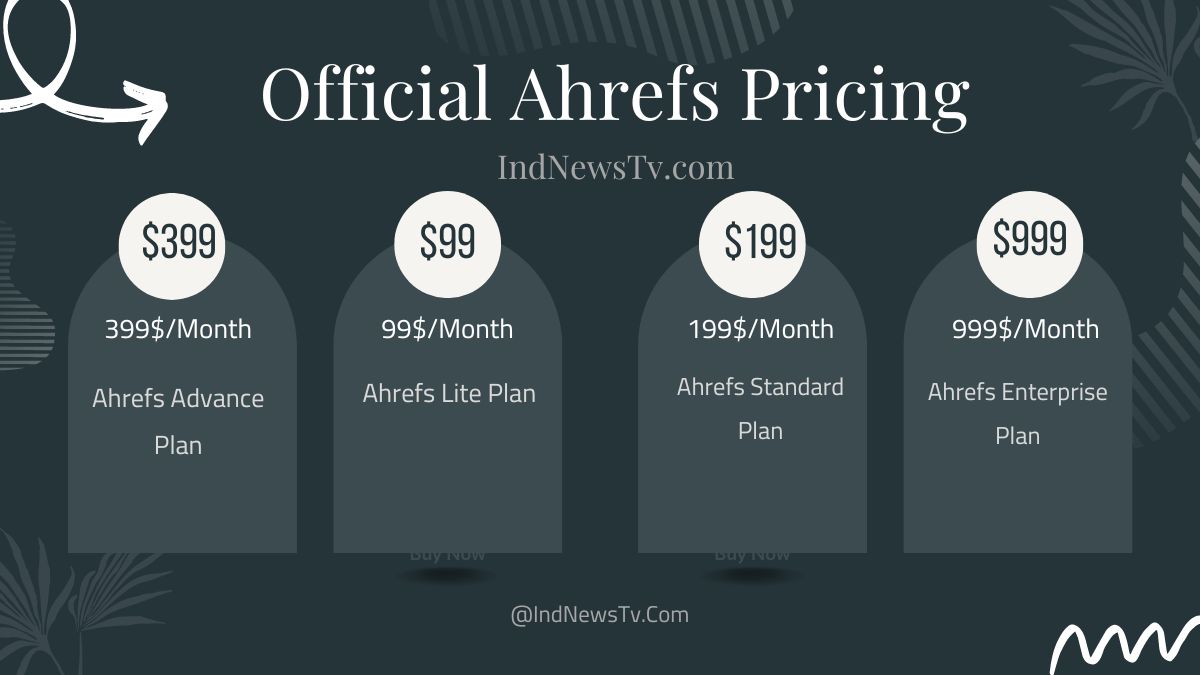 Official Ahrefs Tool Pricing