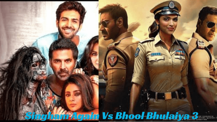 Singham Again Vs Bhool Bhulaiya 3