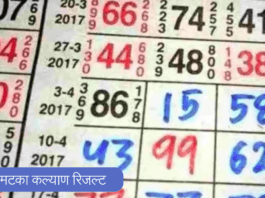 सट्टा मटका कल्याण रिजल्ट