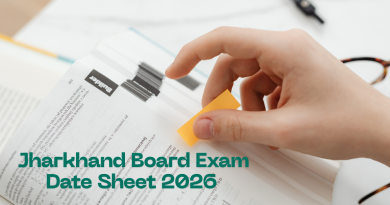 Jharkhand Board Exam Date Sheet 2026