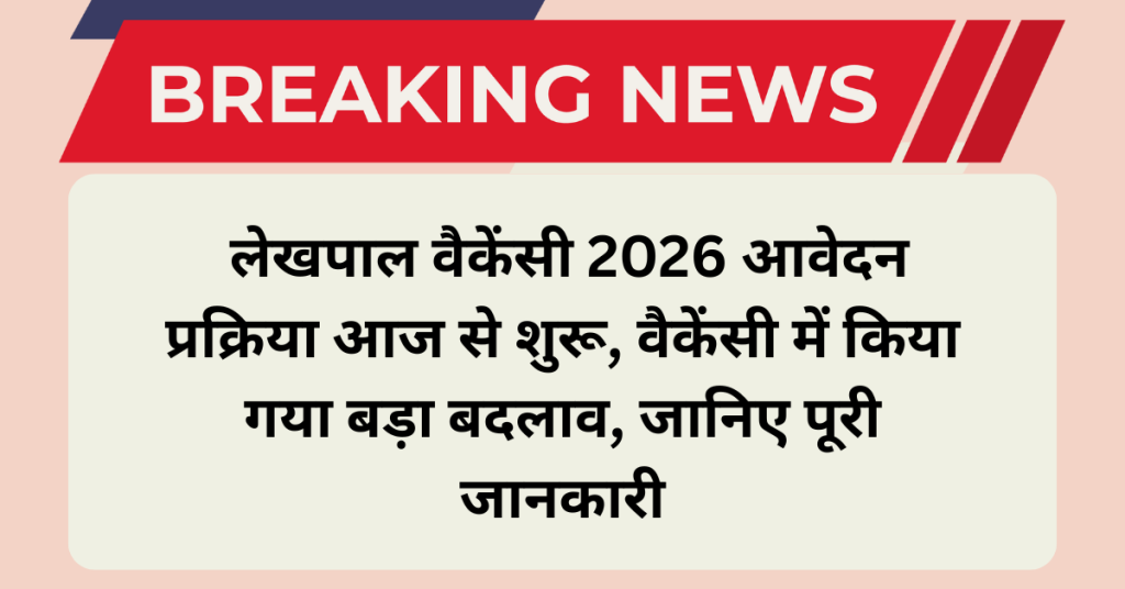 UP Lekhpal Vacancy 2026