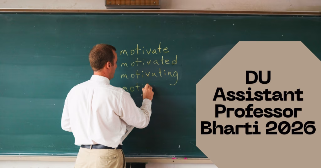 DU Assistant Professor Bharti 2026